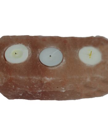 Himalayan Salt Candle Holder (Triple)