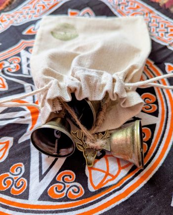 Witch Bells Drawstring Travel Bag (20cm x 16cm)