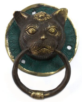 Brass Door Knocker - Cat Head