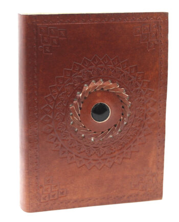 Leather Black Onyx Notebook (7x5")