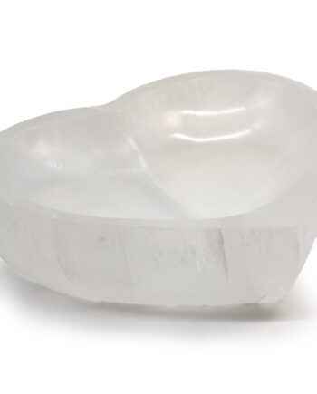 Selenite Ritual Bowl - Heart 15cm