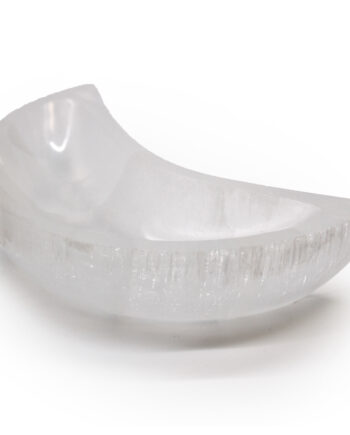 Selenite Ritual Bowl - Crescent Moon 15cm