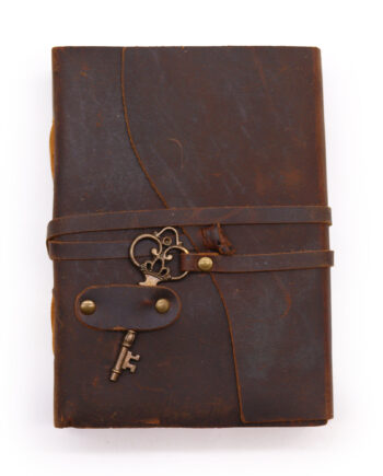 Oiled Leather Journal with Key - 13cm x 18cm
