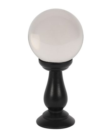 Small Clear Crystal Ball on Stand
