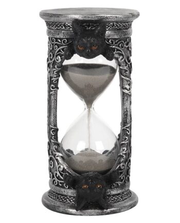 17cm Black Cat Hourglass Timer