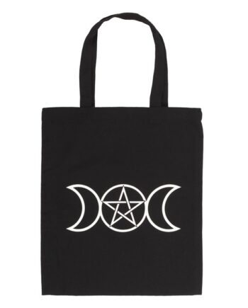 Triple Moon Polycotton Tote Bag