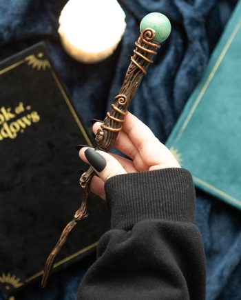 Abundance Green Aventurine Crystal Wand with Pouch