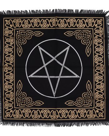 Pentagram Fringed Altar Cloth