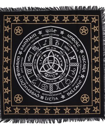Wheel of the Year Fringed Altar Cloth