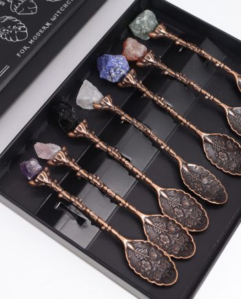 Ancient Witch Gemstone Spoon Sets - Bronze