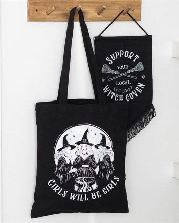Girls Will Be Girls Witchy Polycotton Tote Bag
