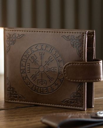 Viking Compass Faux Leather Wallet