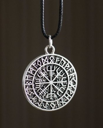 Vegvisir Viking Compass Viking Cord Necklace