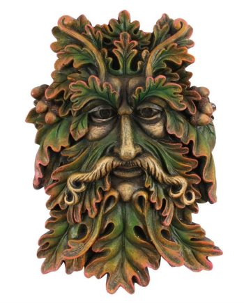 Green Man Face Plaque