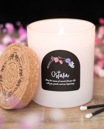 Ostara Fresh Linen Wheel of the Year Candle