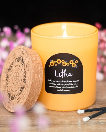 Litha Wildflower Wheel of the Year Candle