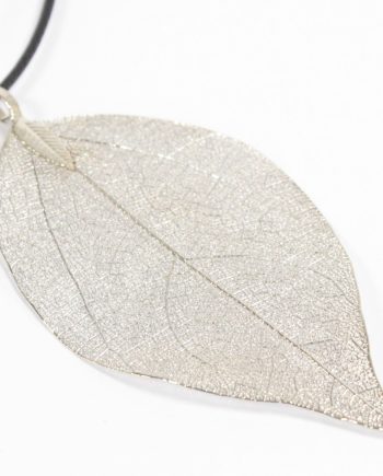 Necklace - Bravery Leaf - Silver