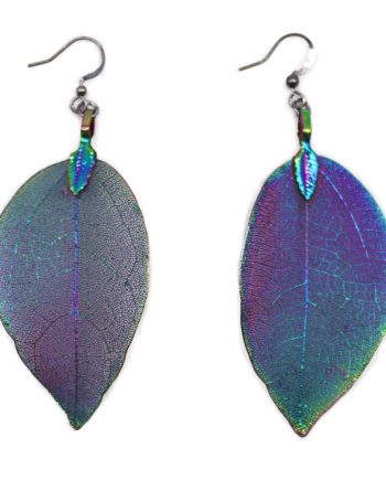 Earrings - Bravery Leaf - Multicoloured