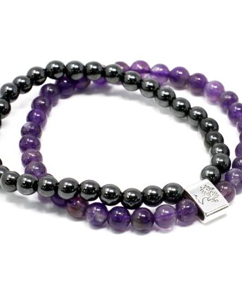 Magnetic Gemstone Bracelet - Amethyst