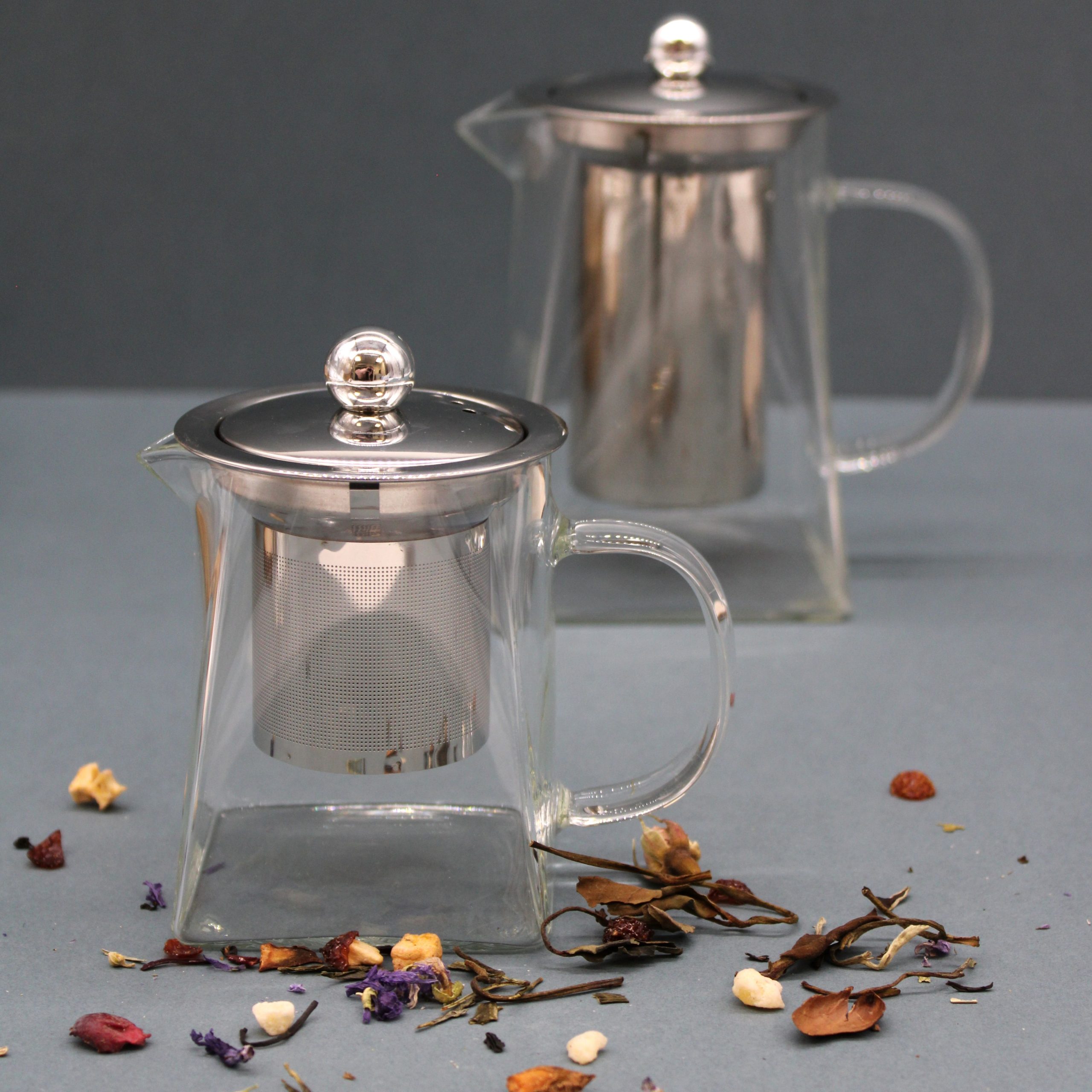 Glass Infuser Teapot - Tower Shape - 750ml - Image 7