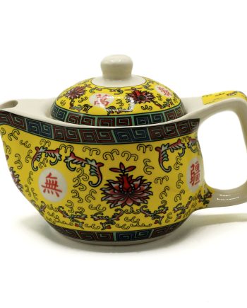 Small Herbal Teapot - Long Life Oriental Design