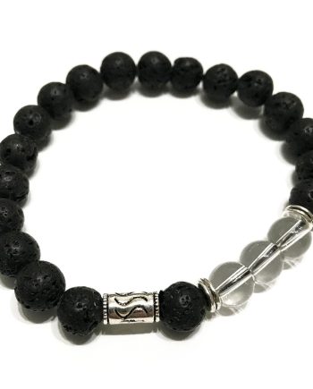 Lava Stone Bracelet - Tribal Rock Quartz