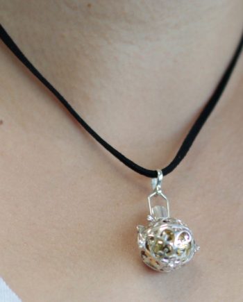 Silver Angel Bell - Night-time - 18mm