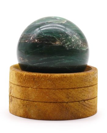 Gemstone Sphere 50mm - Indian Jade  with Stand