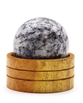 Gemstone Sphere 50mm - Indian Moonstone  with Stand