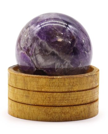 Gemstone Sphere 50mm - African Amethyst with Stand