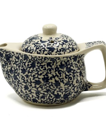 Small Herbal Teapot - Blue Pattern