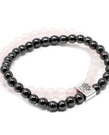 Magnetic Gemstone Bracelet - Rose Quartz