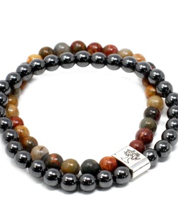 Magnetic Gemstone Bracelet - Picasso Jasper