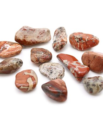 Medium African Tumble Stones - Light Jasper - Brecciated (12 pack)