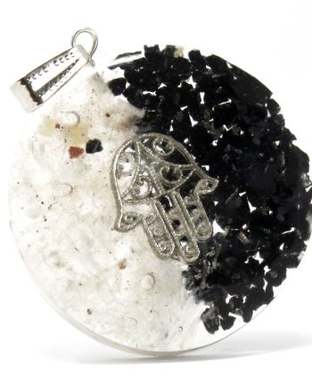 Orgonite Power Pendant - Good & Evil - Hamsa