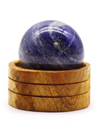 Gemstone Sphere 50mm - Afghan Lapis  with Stand