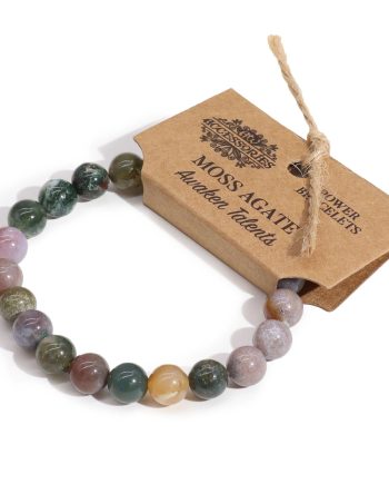 Power Bracelet - Moss Agate