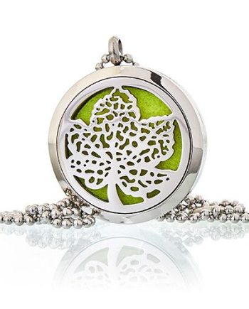Aromatherapy Diffuser Necklace - Leaf 30mm