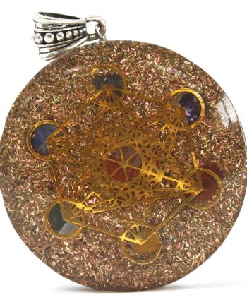 Orgonite Power Pendant - Multi Power Chakra - Lrg