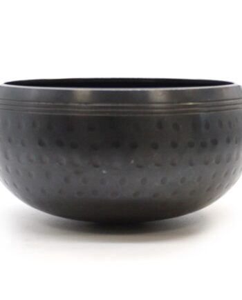 Small Black Beaten Bowl - 14cm