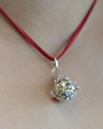 Silver Angel Bell - Magic - 18mm