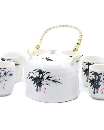 Herbal Teapot Set - White Stone Oriental