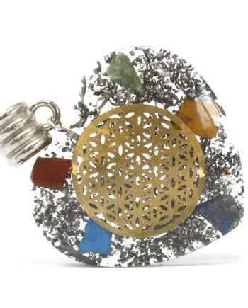 Orgonite Power Pendant - 7 Stone Chakra Heart