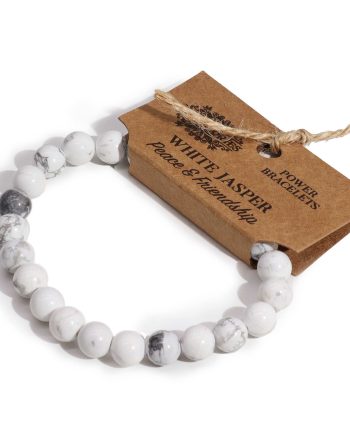 Power Bracelet - White Jasper