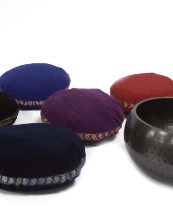 Singing Bowl Velvet Cushion - 16cm