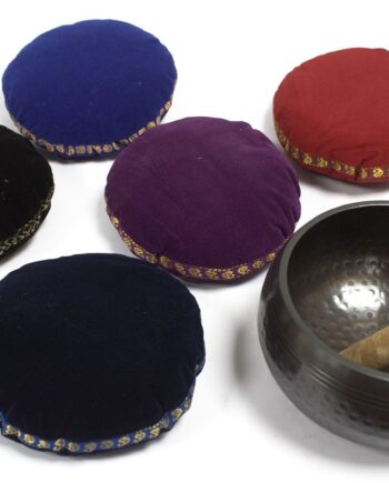 Singing Bowl Velvet Cushion - 11cm