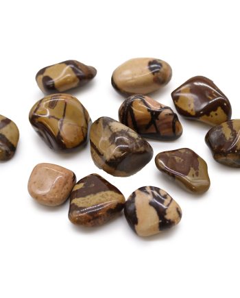Medium African Tumble Stones - Jasper Nguni (12 pack)