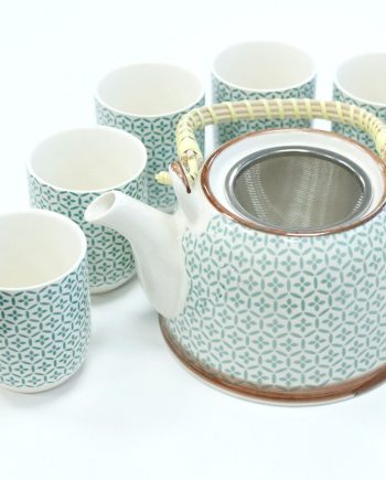 Herbal Teapot Set - Green Mosaic