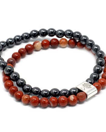 Magnetic Gemstone Bracelet - Redstone