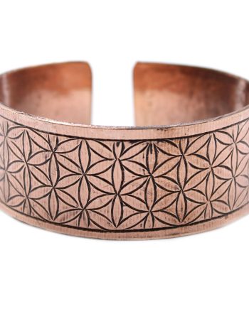 Copper Tibetan Bracelet - Flower of Life